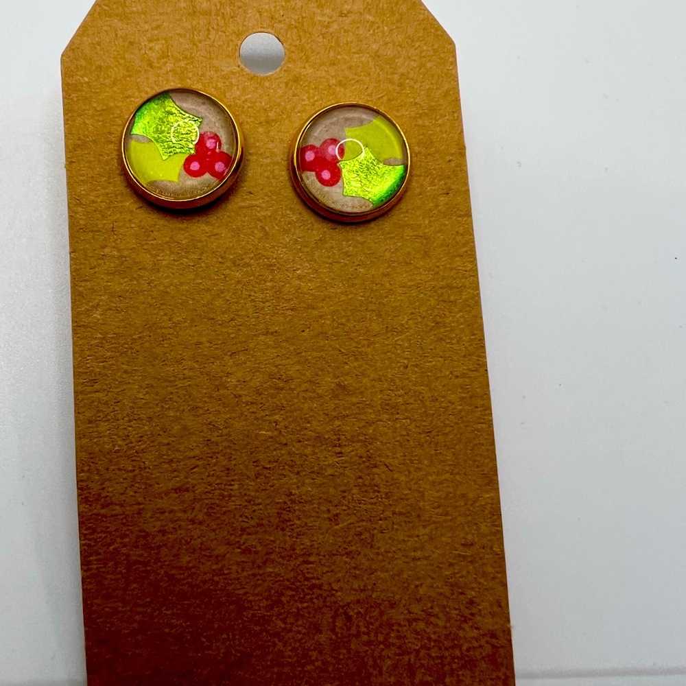 Holly cabochons